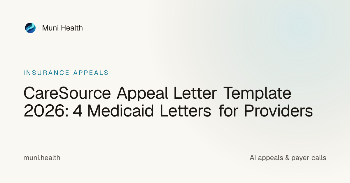 CareSource Appeal Letter Template 2026: 4 Medicaid Letters for ...